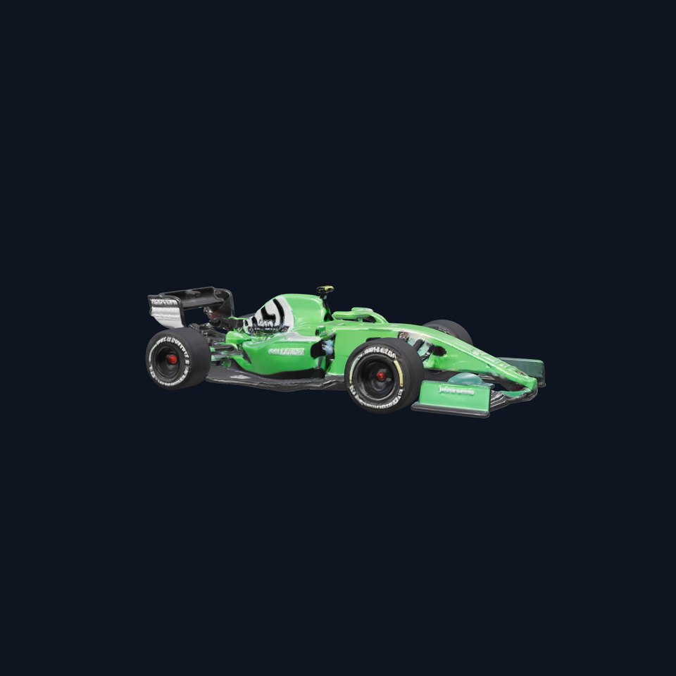 Formula  Car Model Pack with Vibrant Green and Black Design